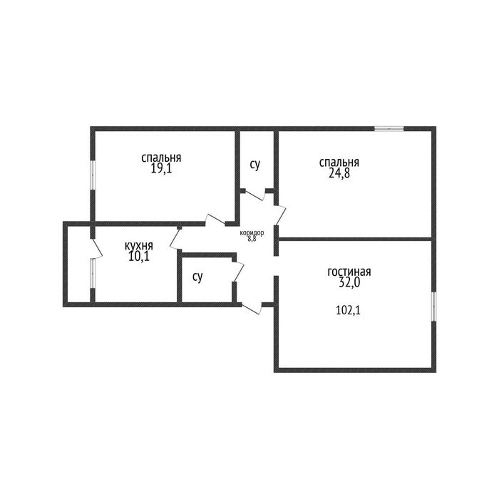 Продается 3 комн. Мкр Береке. НИШ. 102 кв.м.