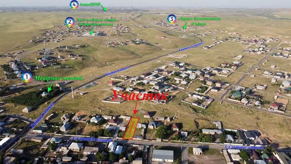 Участок сатылады мкр Ақжар, Сұлутөбе көшесі, участок №2066 - 8 соток