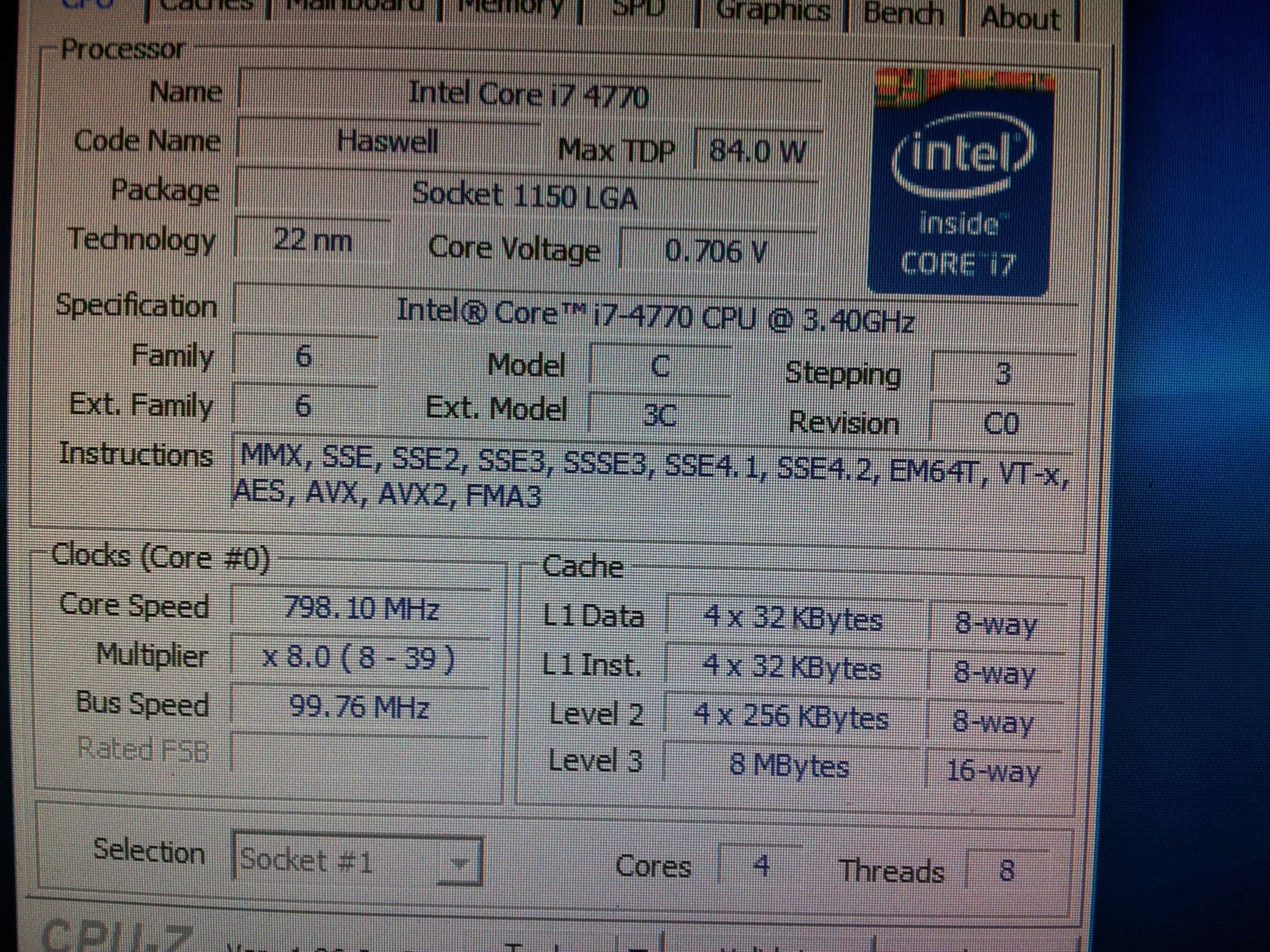 Процесор ЦПУ CPU Intel i7-4770 3.90GHz DDR3 1150 HD Graphics 4600