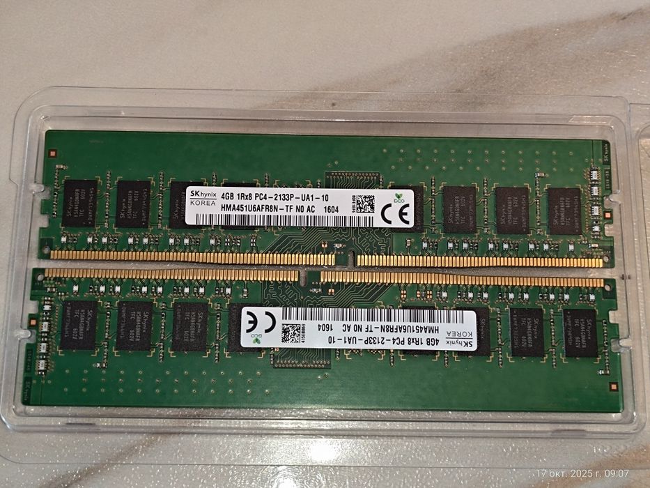 DDR4 8 ГБ (4+4) 2133 продам