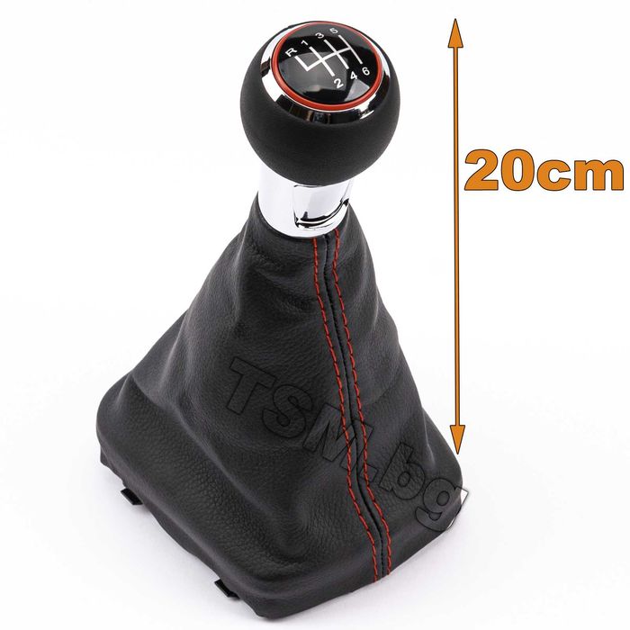 Кожена Топка Скоростен Лост с Маншон за AUDI A3 S3 8P Ауди А3 S-Line