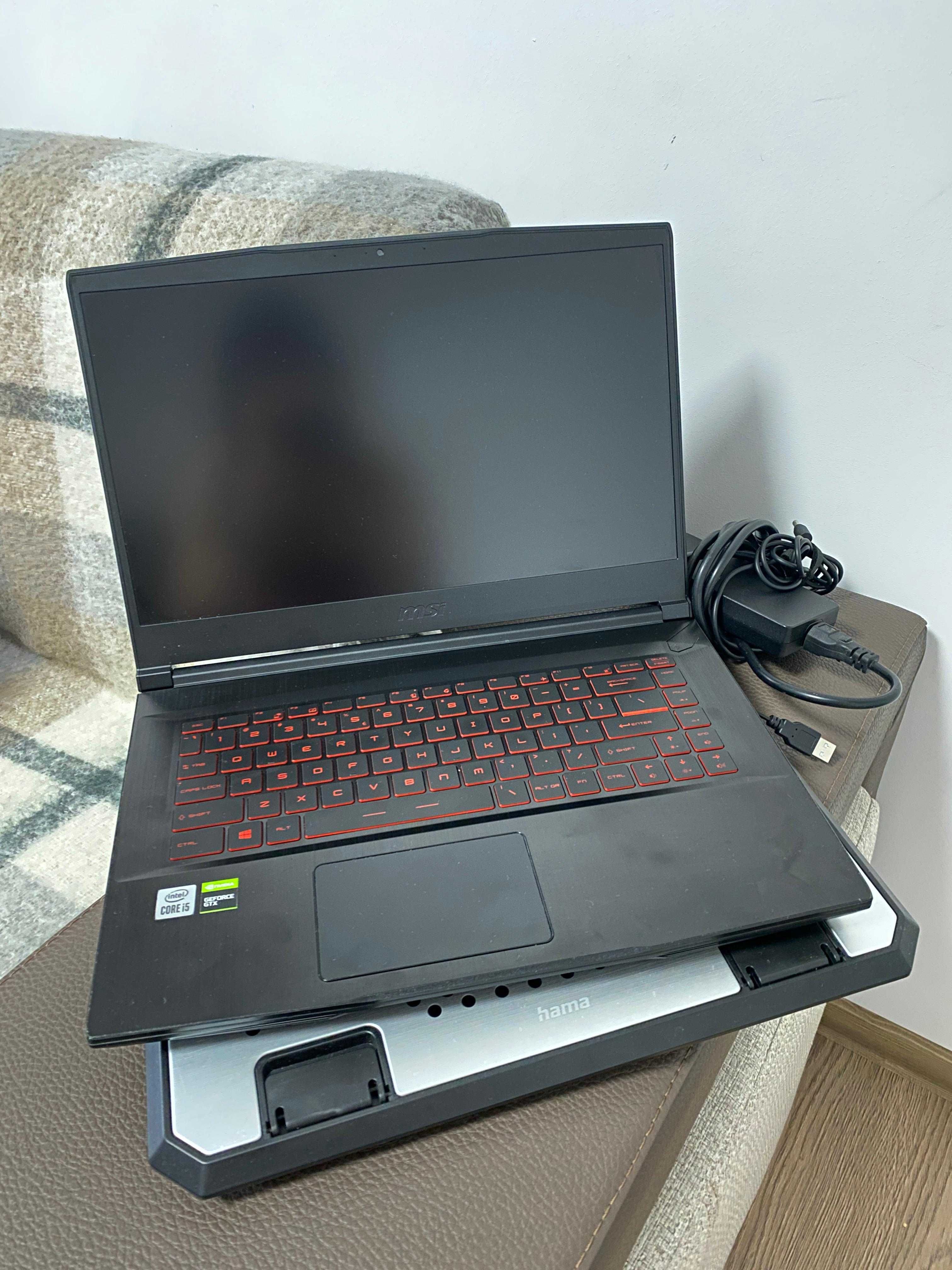 Laptop Gaming Msi ca Nou i5-10th GTX1650 + Cooler Hama