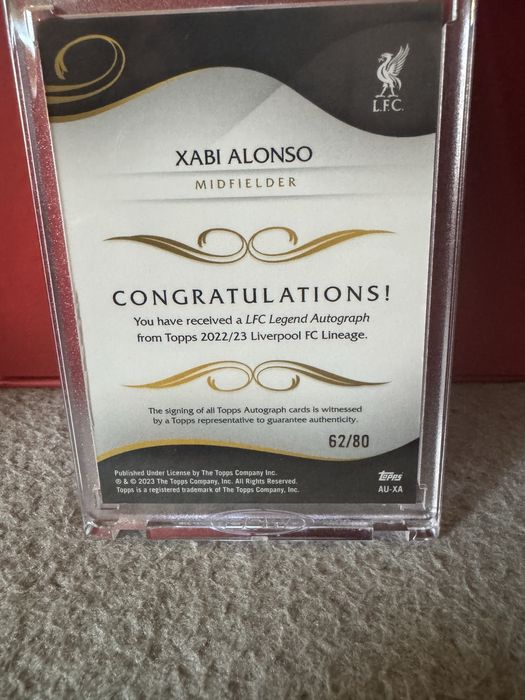 Автограф Xabi Alonso Lineage Liverpool