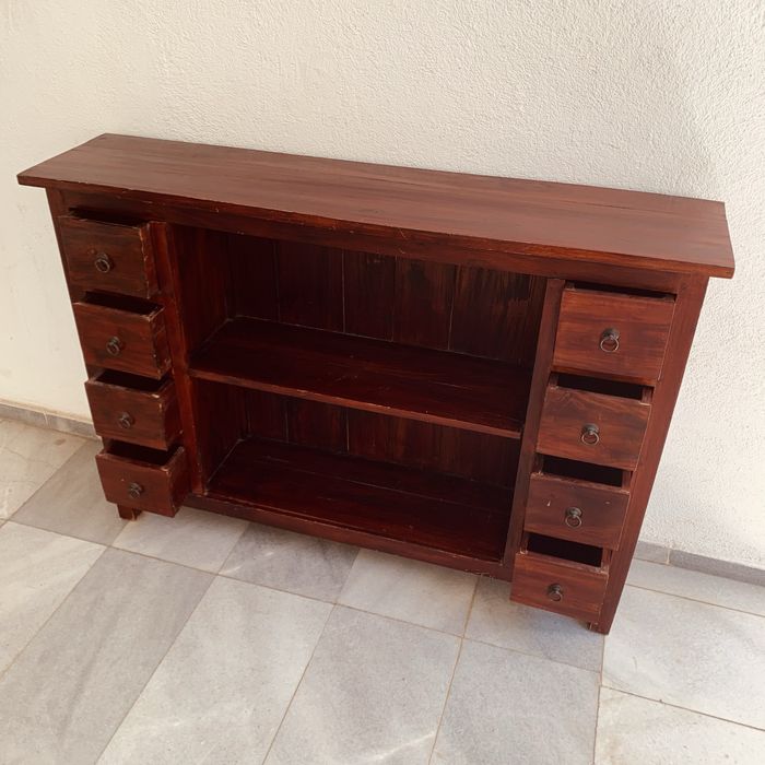 Масивен дървен шкаф – индийски стил, ръчна изработка