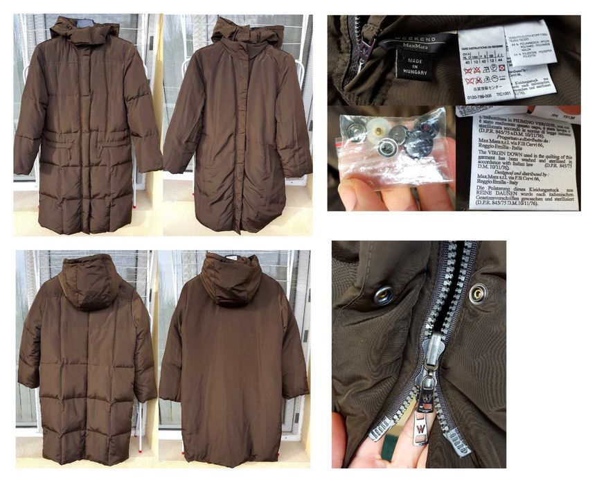 пухено яке двулицево Moncler Max Mara Escada Etro Boss Hilfiger M