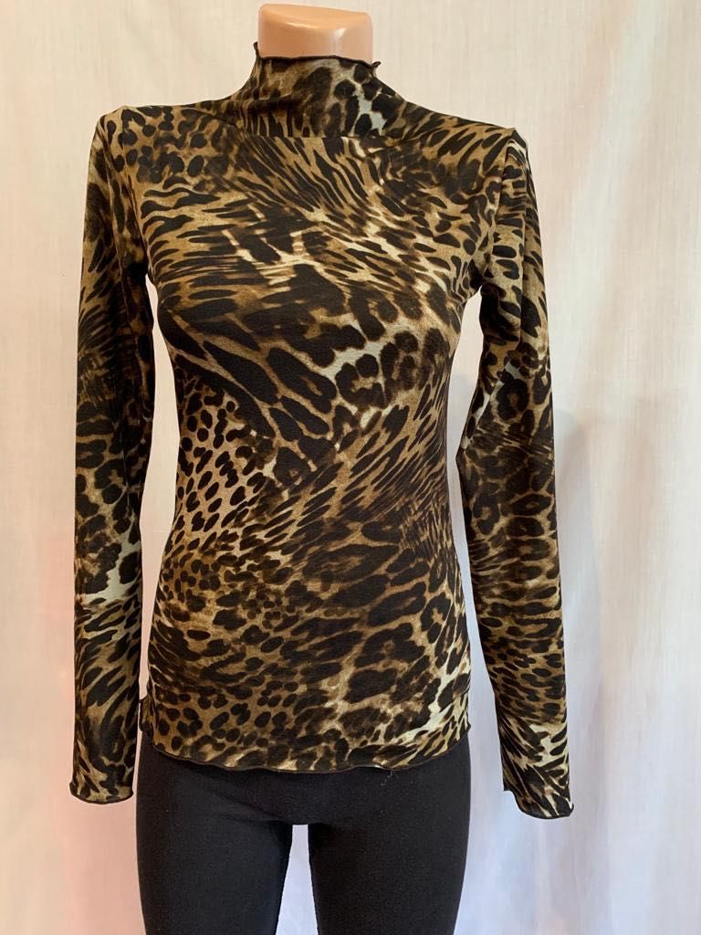 Bluză model leopard, Mango, mărime S