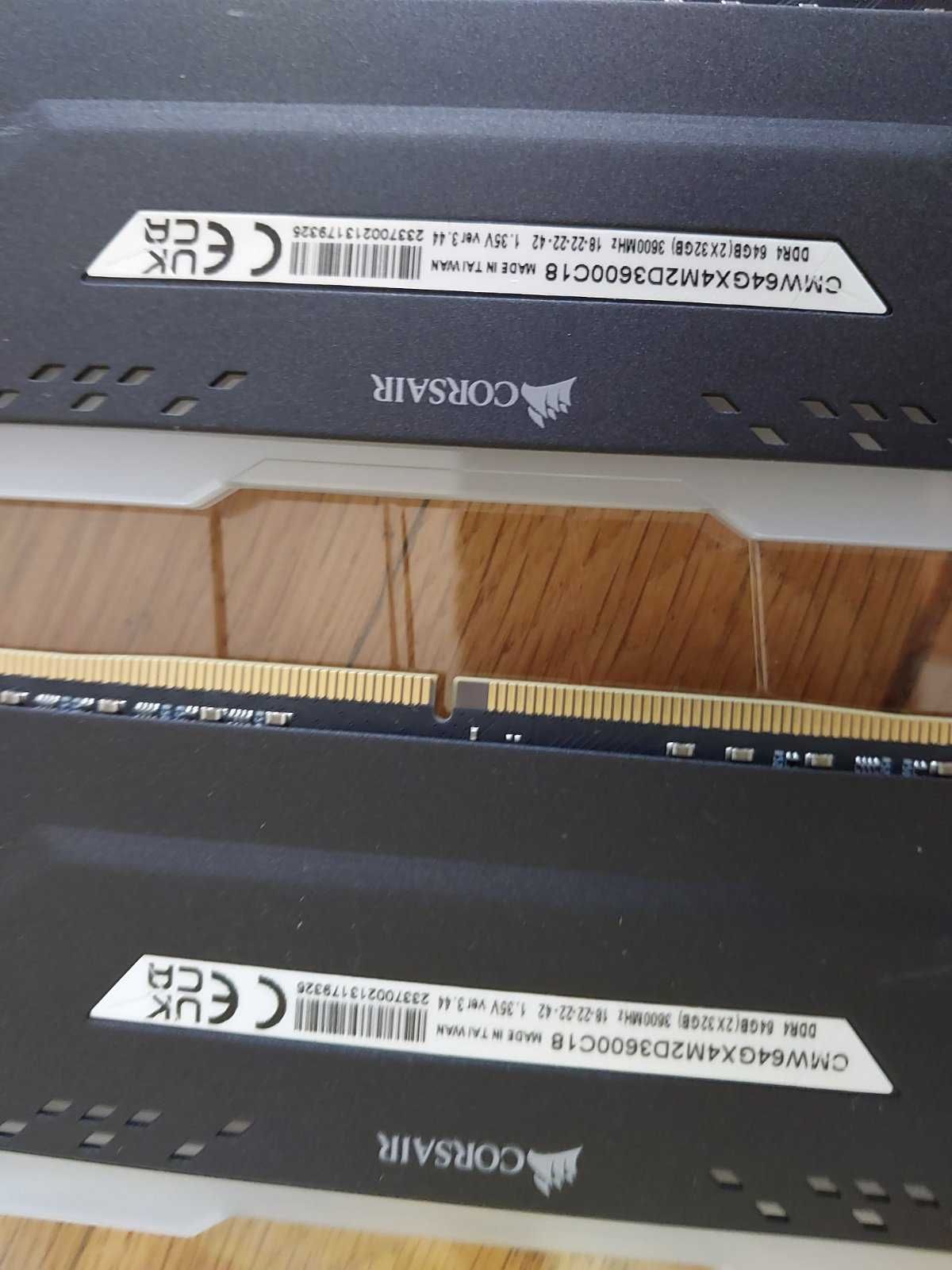 64GB 3600МHz DDR4 - Patriot Viper CL18 - НОВИ, Crucial, Corsair RGB