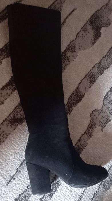 сапоги .ботфорды натуральная  замша.