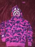 Hanorac bape mov / bape hoodie purple marime L