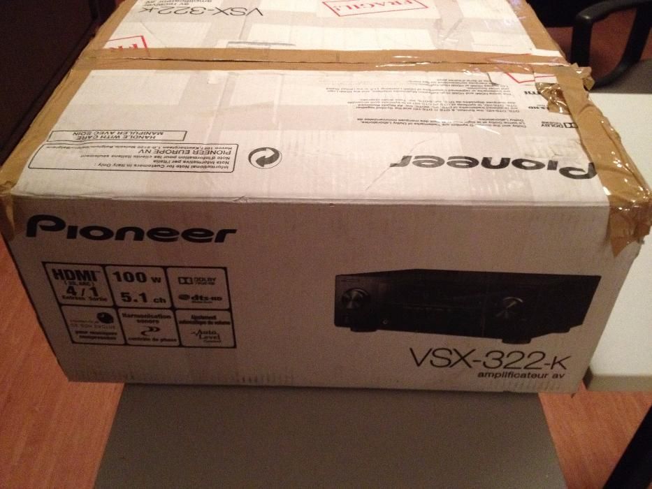 Receiver Pioneer VSX-322-K + Blu-Ray Samsung BD-D5300