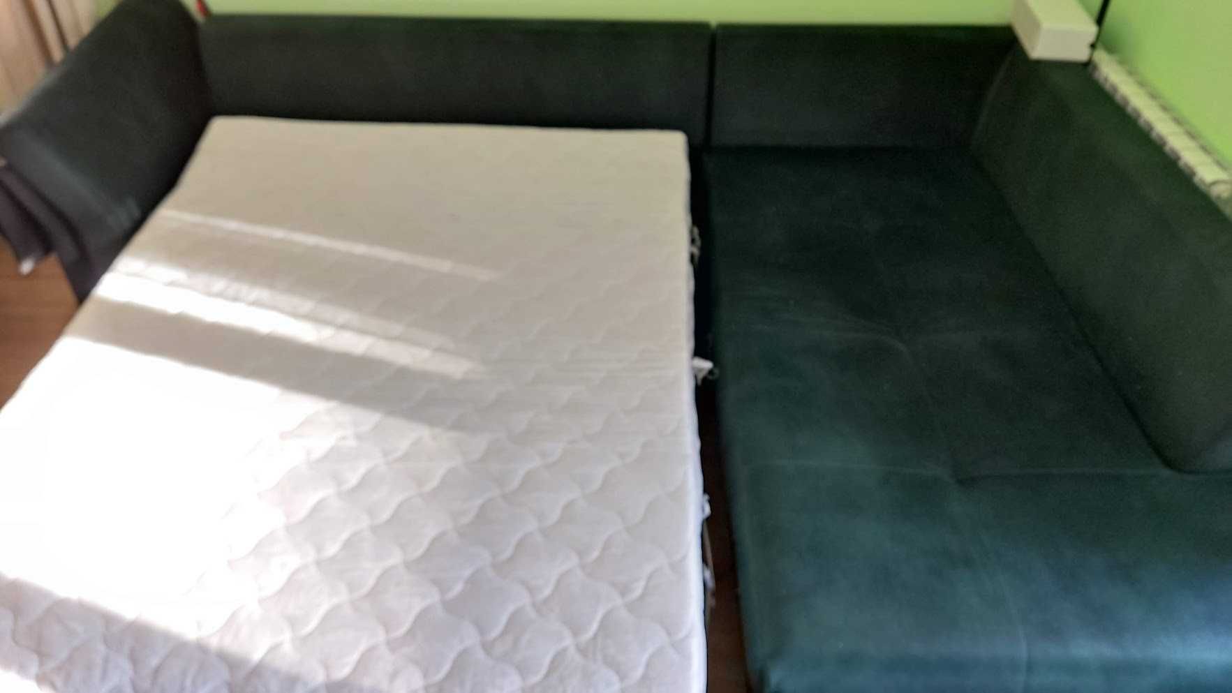Голям ъглов диван АНТИБ (Камбо Мебели) с функция сън и ракла