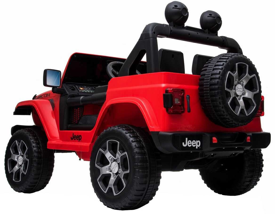 Masinuta electrica copii 2-8 ani Jeep Rubicon 4x4, Roti Moi  Rosu