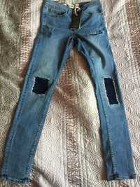 Нови оригинални мъжки stretch/skinny jeans new look