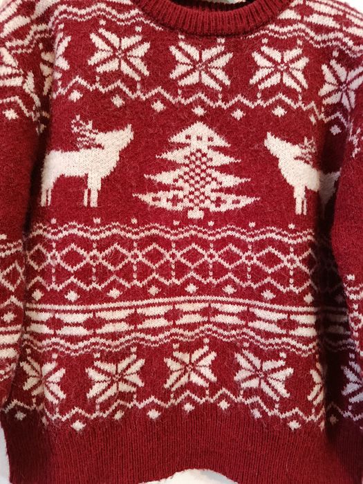 Pulover gros Shein Crăciun sărbători reni brad pentru băieți 5-6 ani