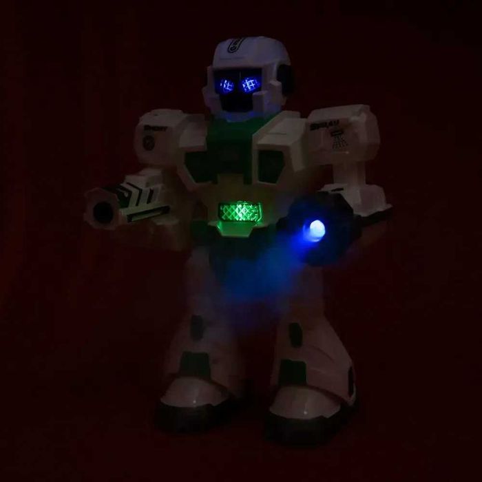 Робот с дистанционно - ходи, стреля, произвежда пара, светлина и звук
