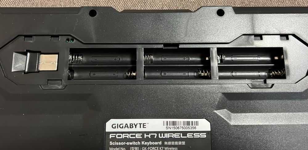 Клавиатура беспроводная GIGABYTE FORCE K7 Wireless