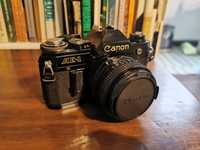 Canon Ae-1 black + Canon 50mm f1.8 nfd