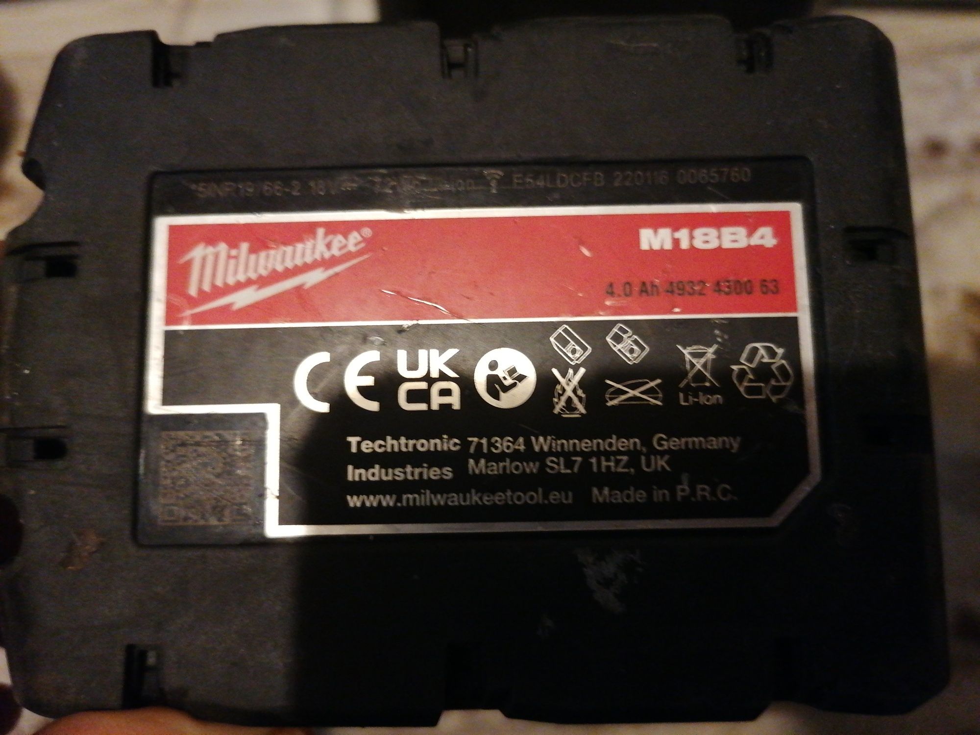 Filetanta Milwaukee M18, impact, cu acumulator 4.0Ah