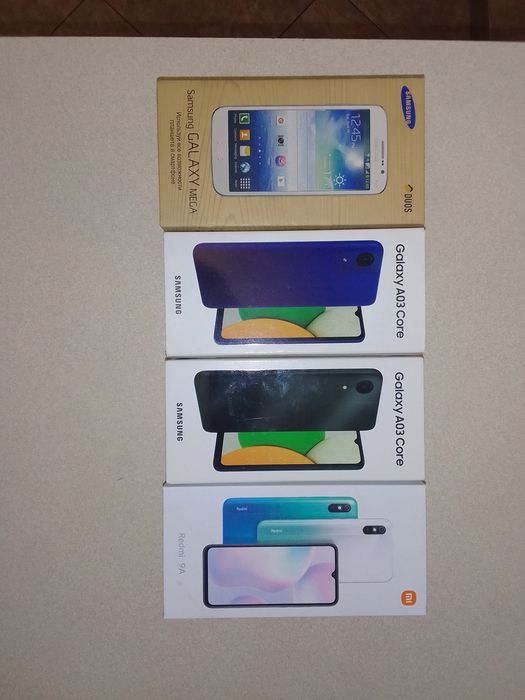 Коробки от смартфона Самсунг  SAMSUNG A03 Core, SAMSUNG A06, Redmi 9A