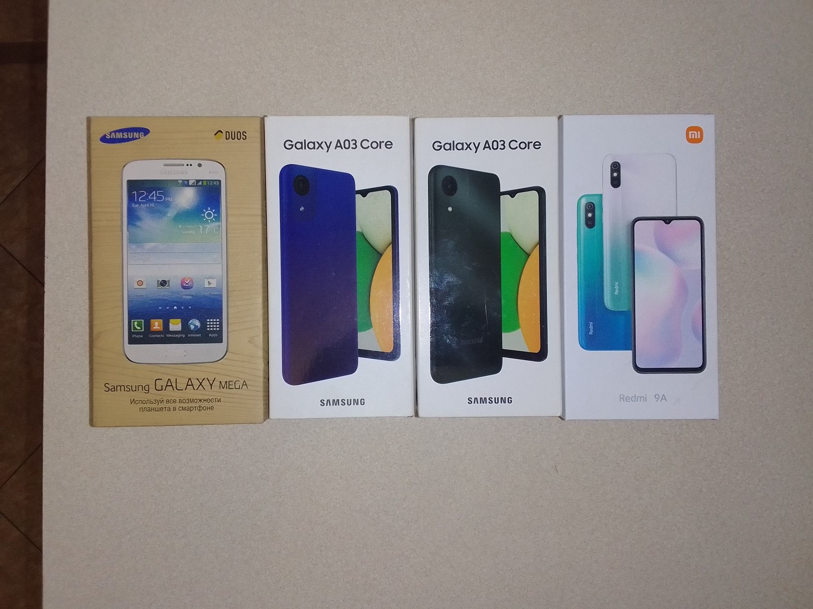 Коробки от смартфона Самсунг  SAMSUNG, Redmi 9A