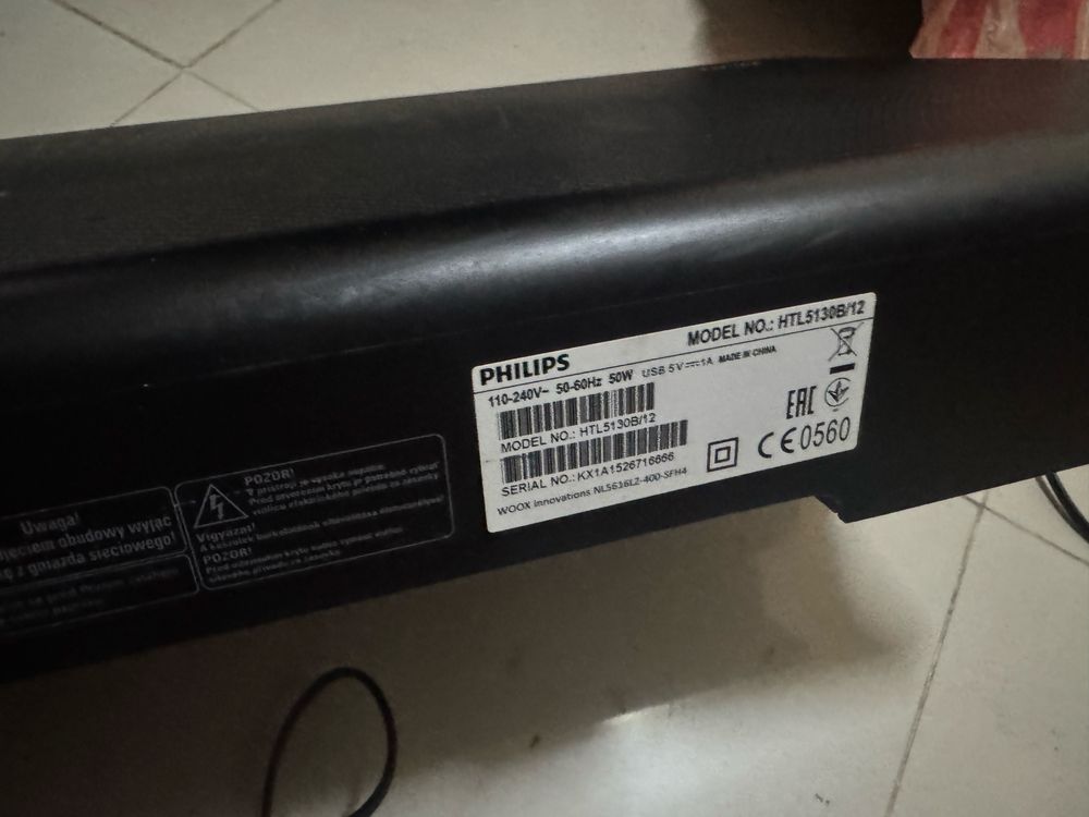 Soundbar Philips HTL5130B/12