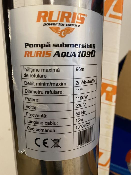 Pompa Submersibila Ruris Aqua 1090 cu garantie