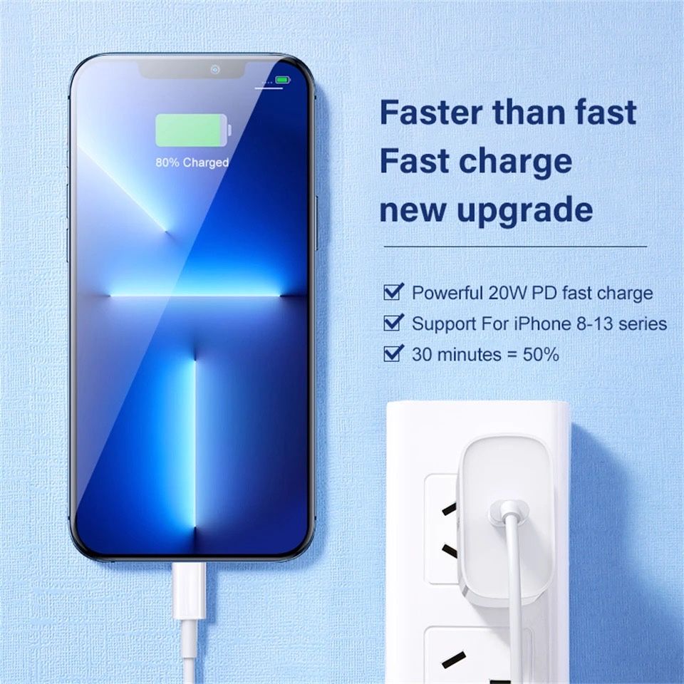 Apple Зарядно Lightning to Type C 20W