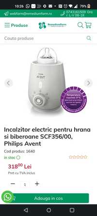 Incalzitor electric pentru hrana si biberoane SCF356/00, Philips Avent