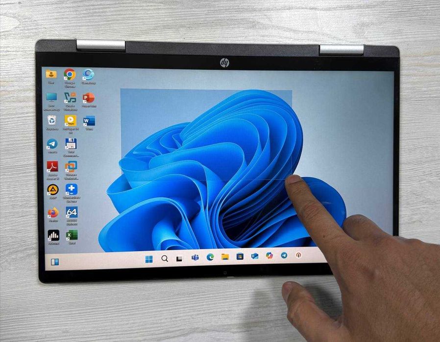 Hp pavilon x360 silver 14” IPS FullHD Сенсорный i5-1235u 8GB/512GB