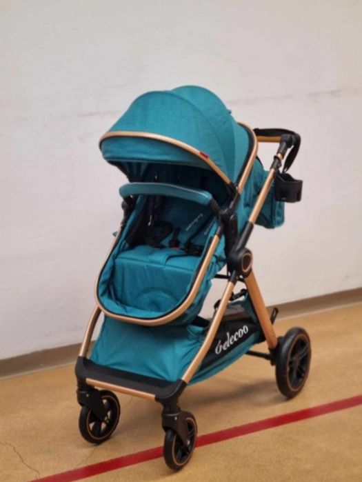 Vând Carucior Belecoo  de copii 2 in 1 cu geanta accesorii,