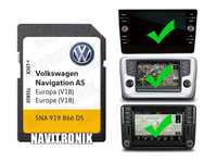 Card navigatie Europa 2024 Volkswagen Golf 7 Passat B8 Tiguan AD T-Roc