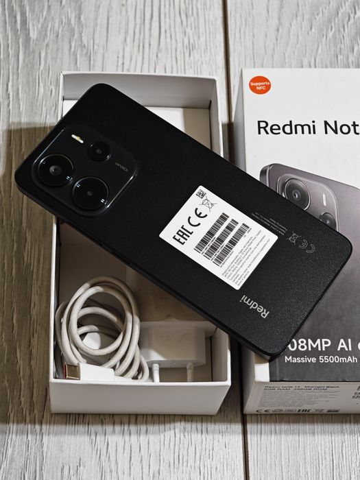 Redmi Note 14 256 gb Ram 8 полный комплект