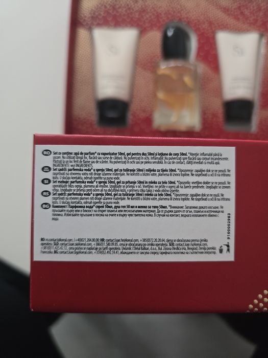 Set Parfum Armani Si roz