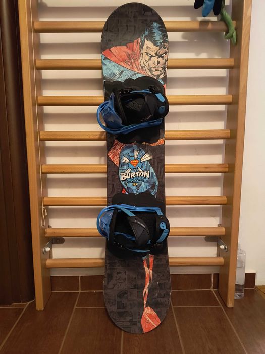 Snowboard copii Burton Chopper 125cm + legături Mission Smalls