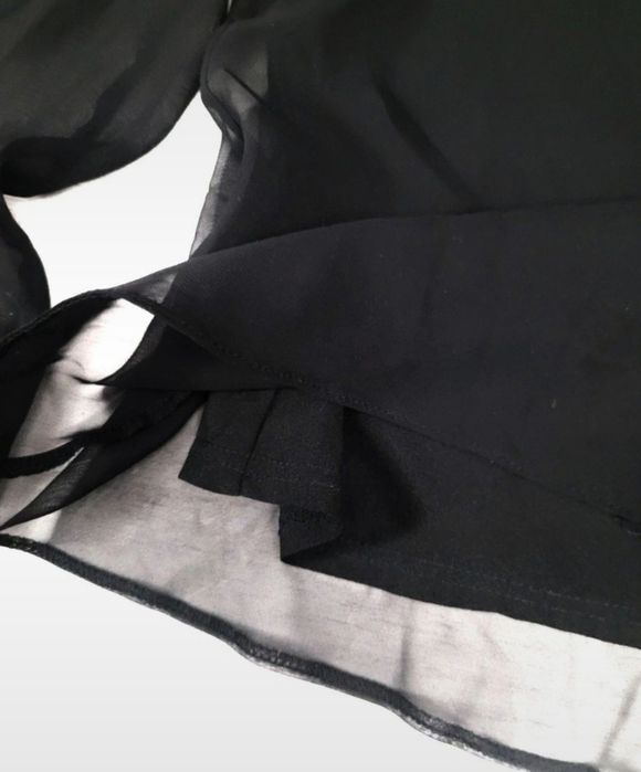 Bluza neagra transparenta