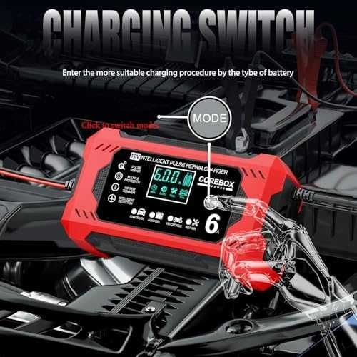 12V 6A интелигентно зарядно за акумулатор с пулс ремонт и поддръжка