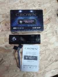 Авто радио, аудиоресивър FM, USB, MP3, SD CROWN CCM-624F