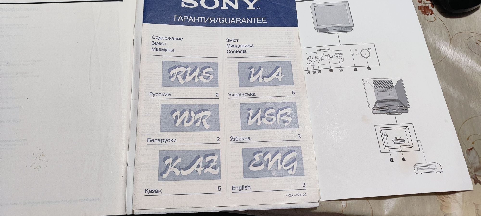 Телевизор SONY hi black trinitron 21"