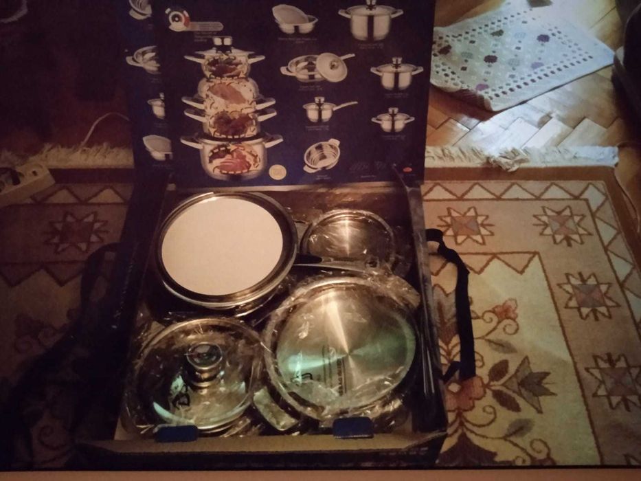 Set oale inox de lux 16 piese nou original