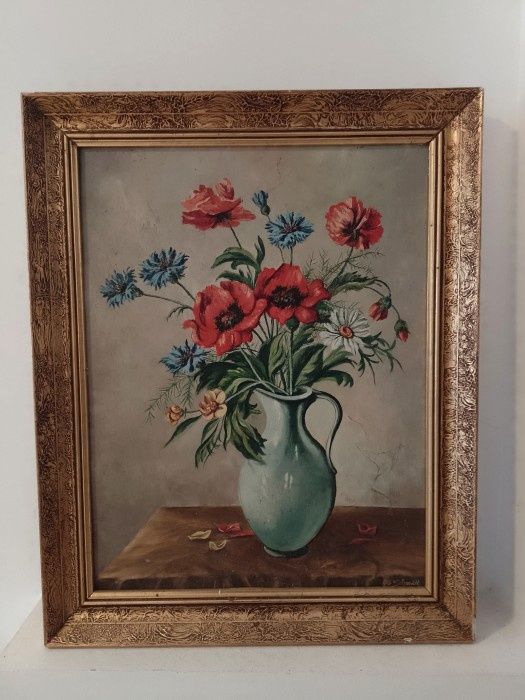 Tablou Lucrare  realizată în ulei semnată încadra