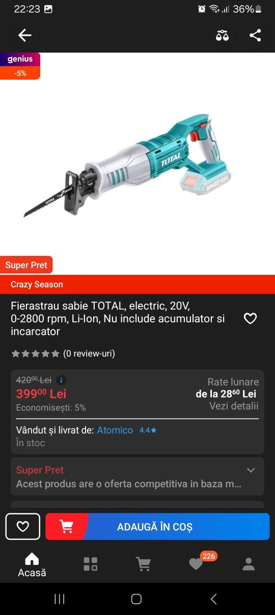 La pachet flex sabie multifuncțional pendular circular nivela laser