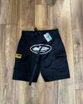 Corteiz Cargos Short Pants Black/White Logo