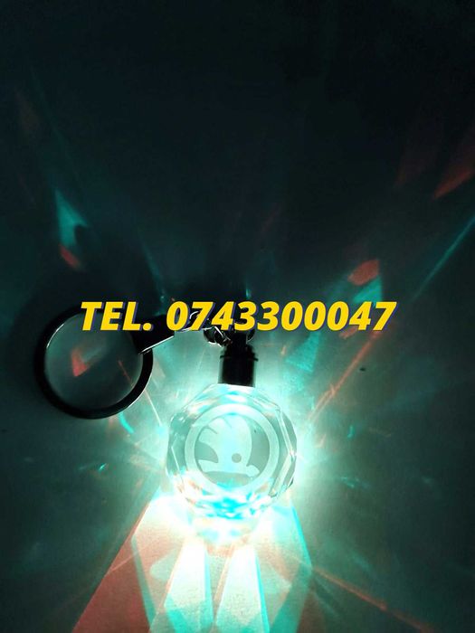Promotie Breloc Sticla Cu Led 6 Culori Skoda