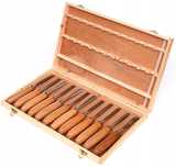 Set 12 dalti cu maner lemn (KD11775)