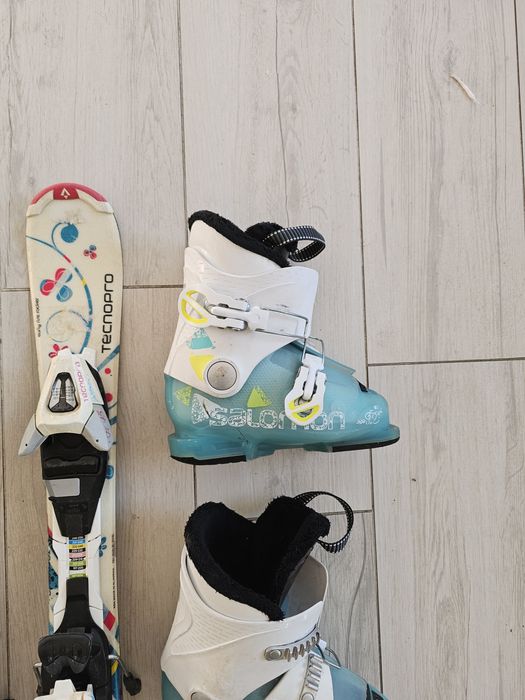 Pachet schiuri copii 3-5 ani (70cm ] + clăpari