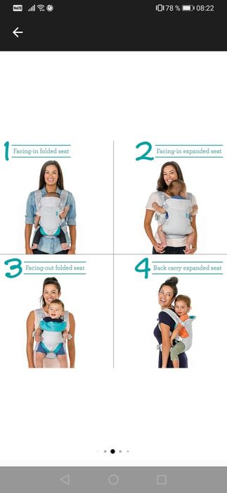 Marsupiu Infantino 4 in 1 Light&Airy