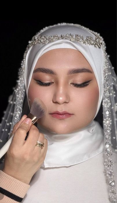 Макияж невесты и вечерний образ