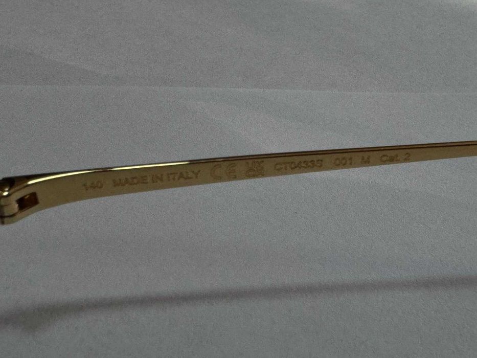 Дамски слънчеви очила CARTIER - CT0433S- Gold Panthère De Cartier