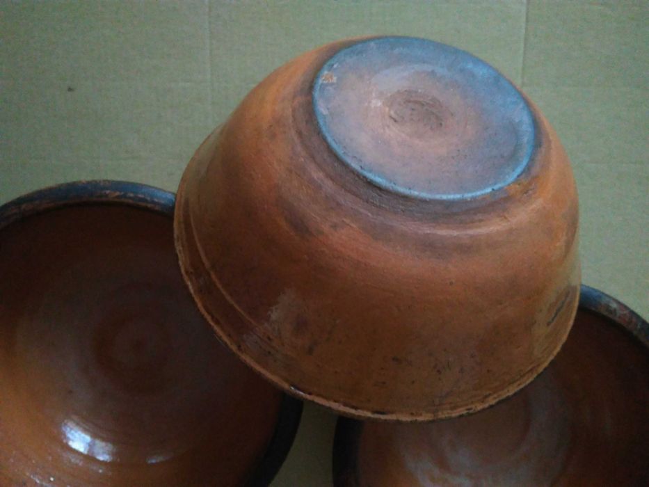 Керамични ретро купи - 3 броя