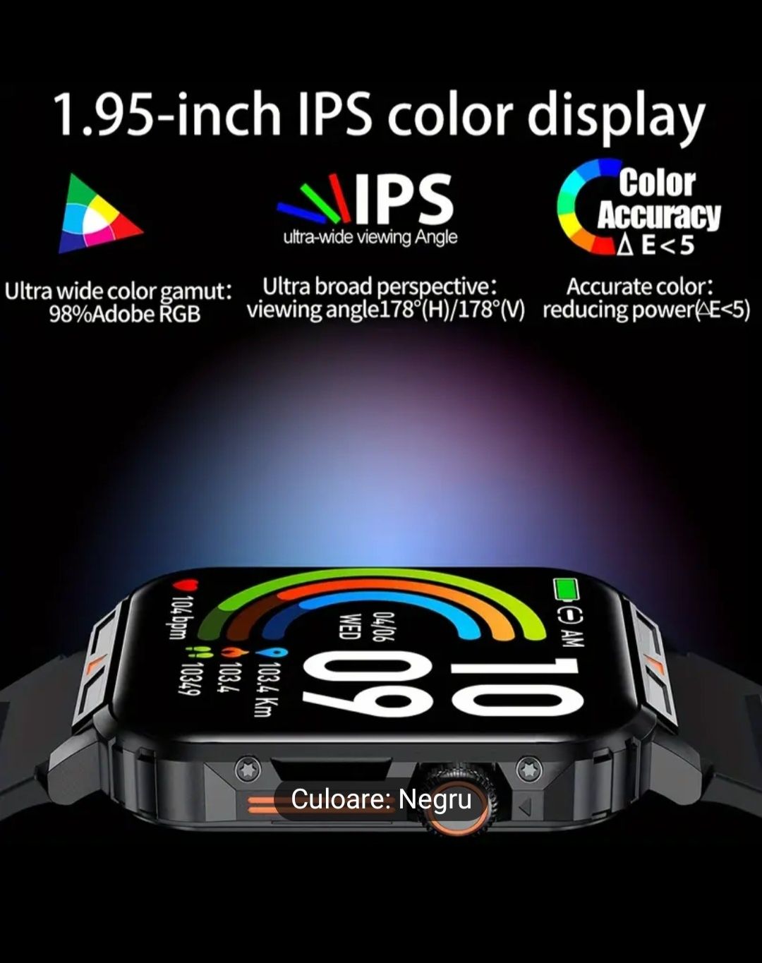 Smartwatch 2024 ceas inteligent barbatesc ios android